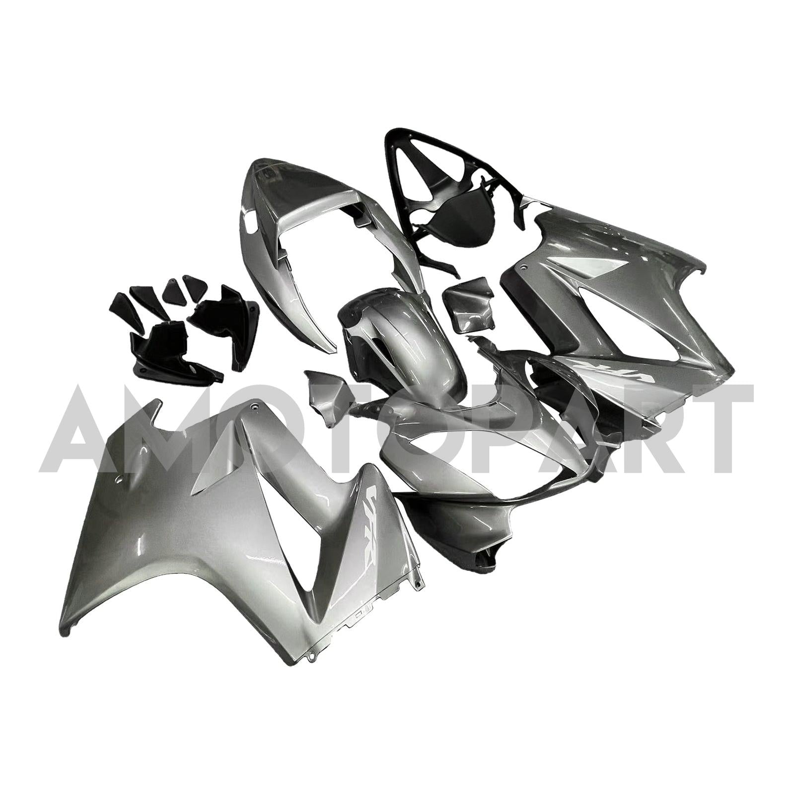 Amotopart 2002-2012 Honda VFR800 Sliver Grey Fairing KIt