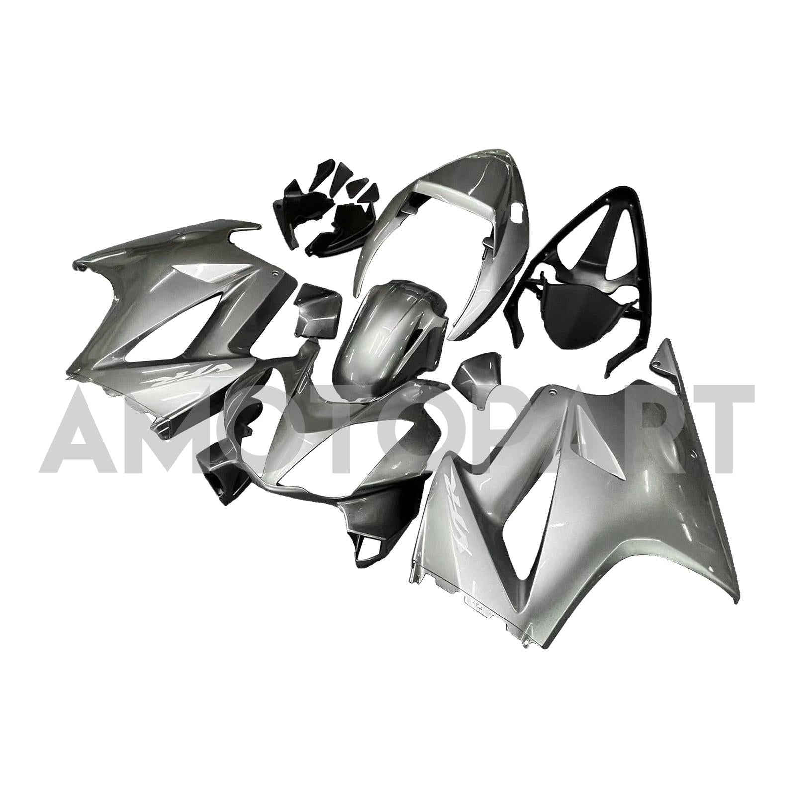 Amotopart 2002-2012 Honda VFR800 Sliver Grey Fairing KIt