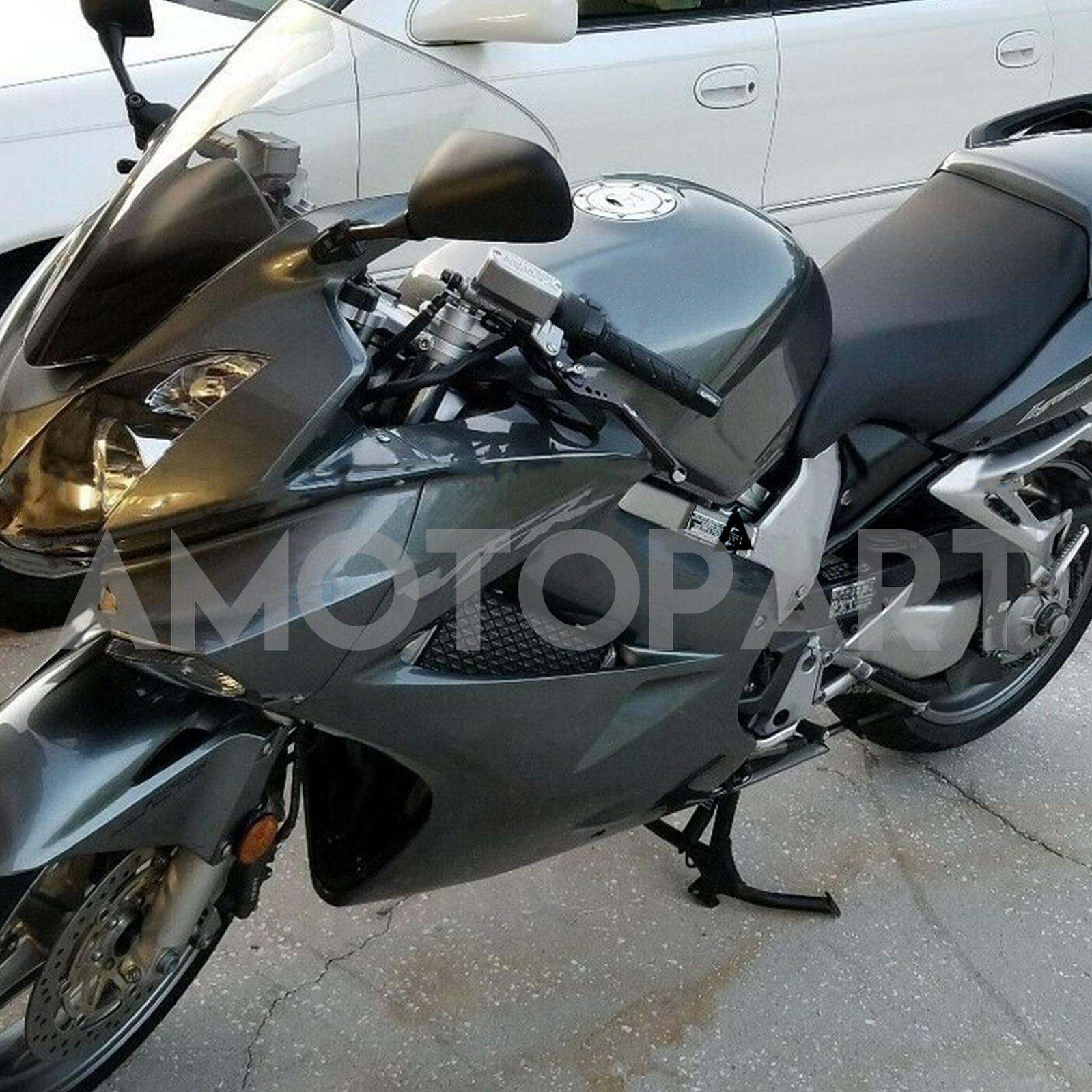 Amotopart 2002-2012 Honda VFR800 Sliver Grey Fairing KIt