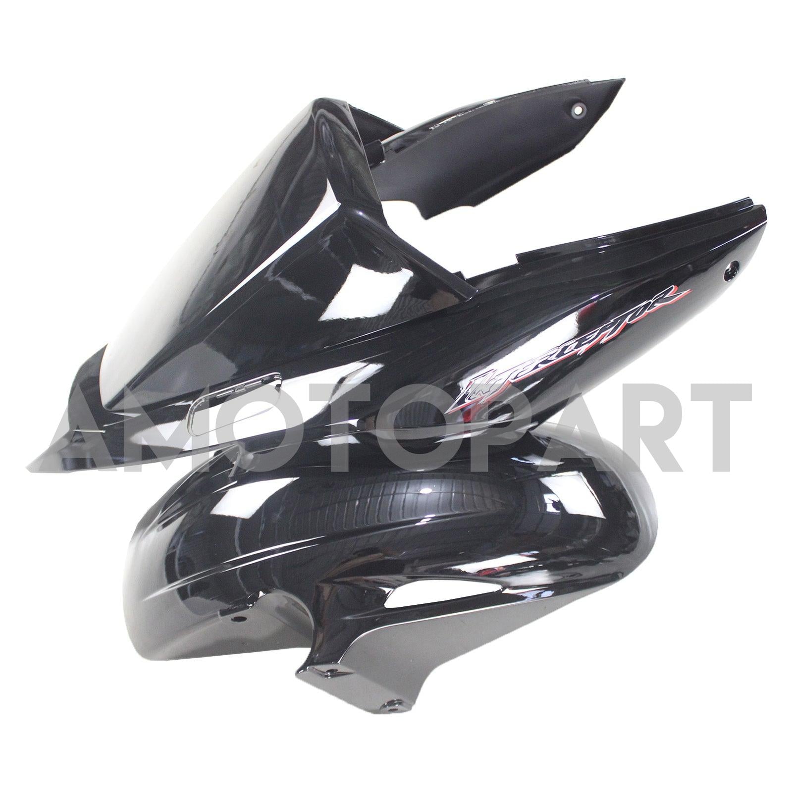 Amotopart 2002-2012 Honda VFR800 Gloss Black Fairing KIt