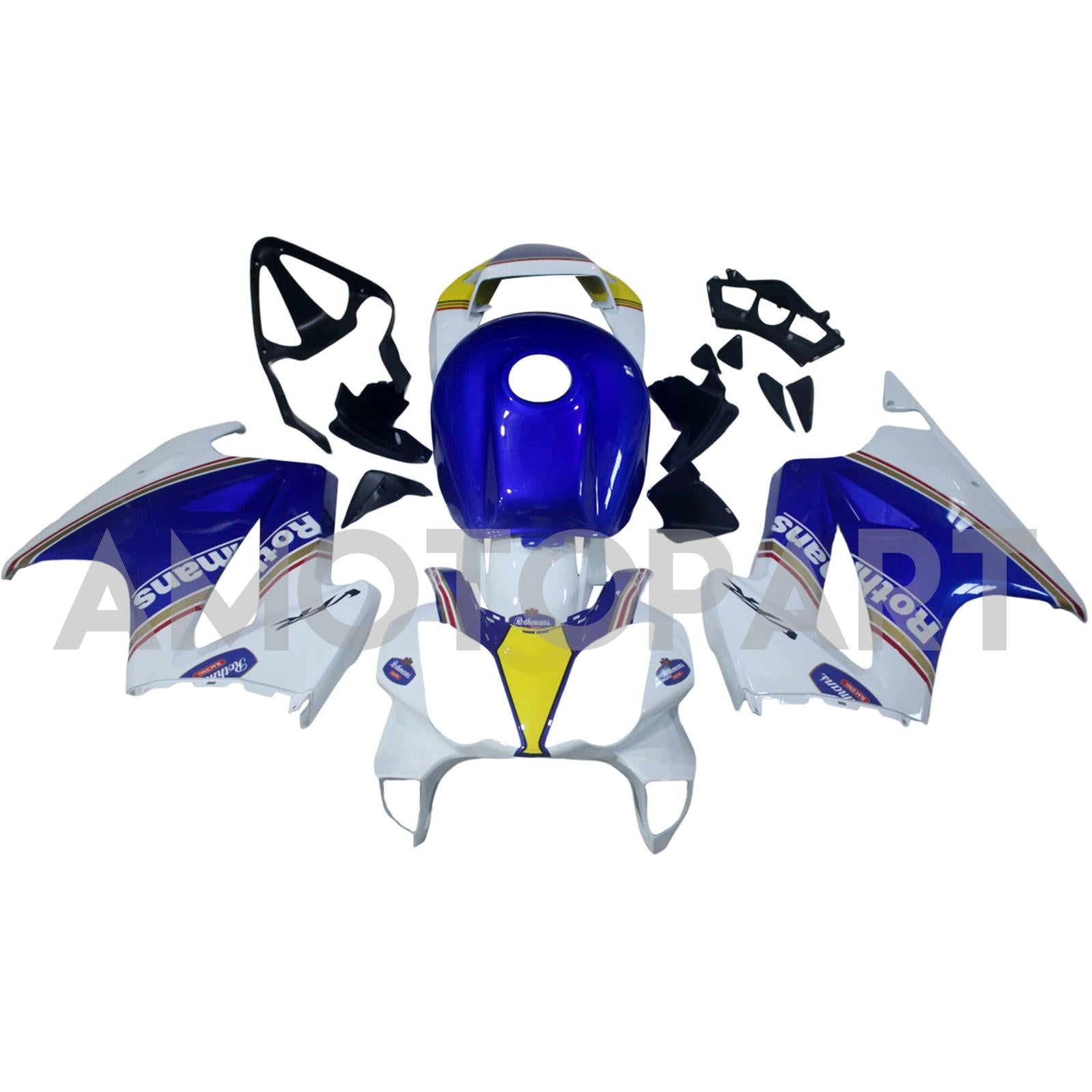 Amotopart 2002-2012 Honda VFR800 Blue&White Style2 Fairing Kit