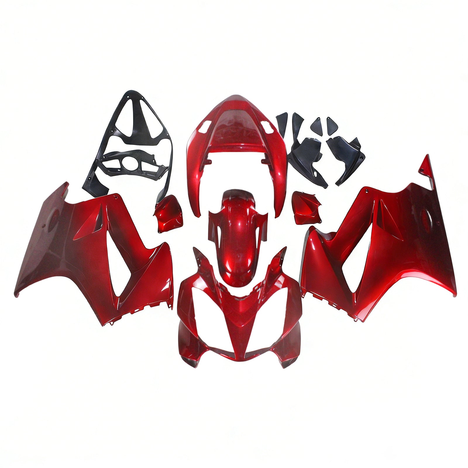 Amotopart 2002-2013 ホンダ VFR800 ダークレッド フェアリングキット