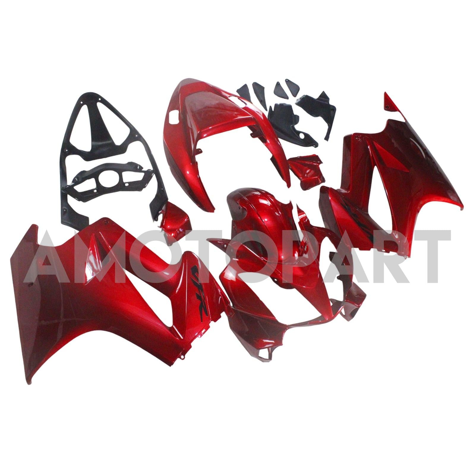 Amotopart 2002-2012 Honda VFR800 Dark Red Fairing Kit