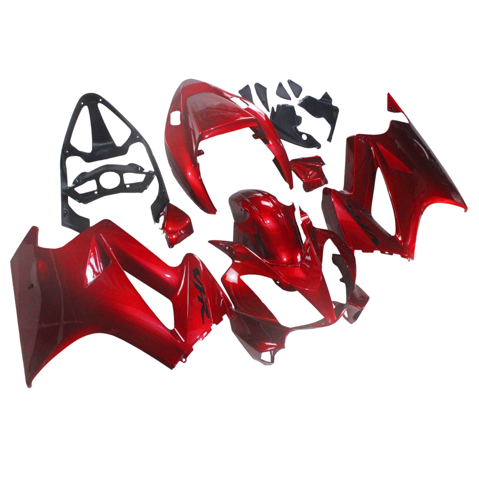 Amotopart 2002-2012 Honda VFR800 Dark Red Fairing Kit