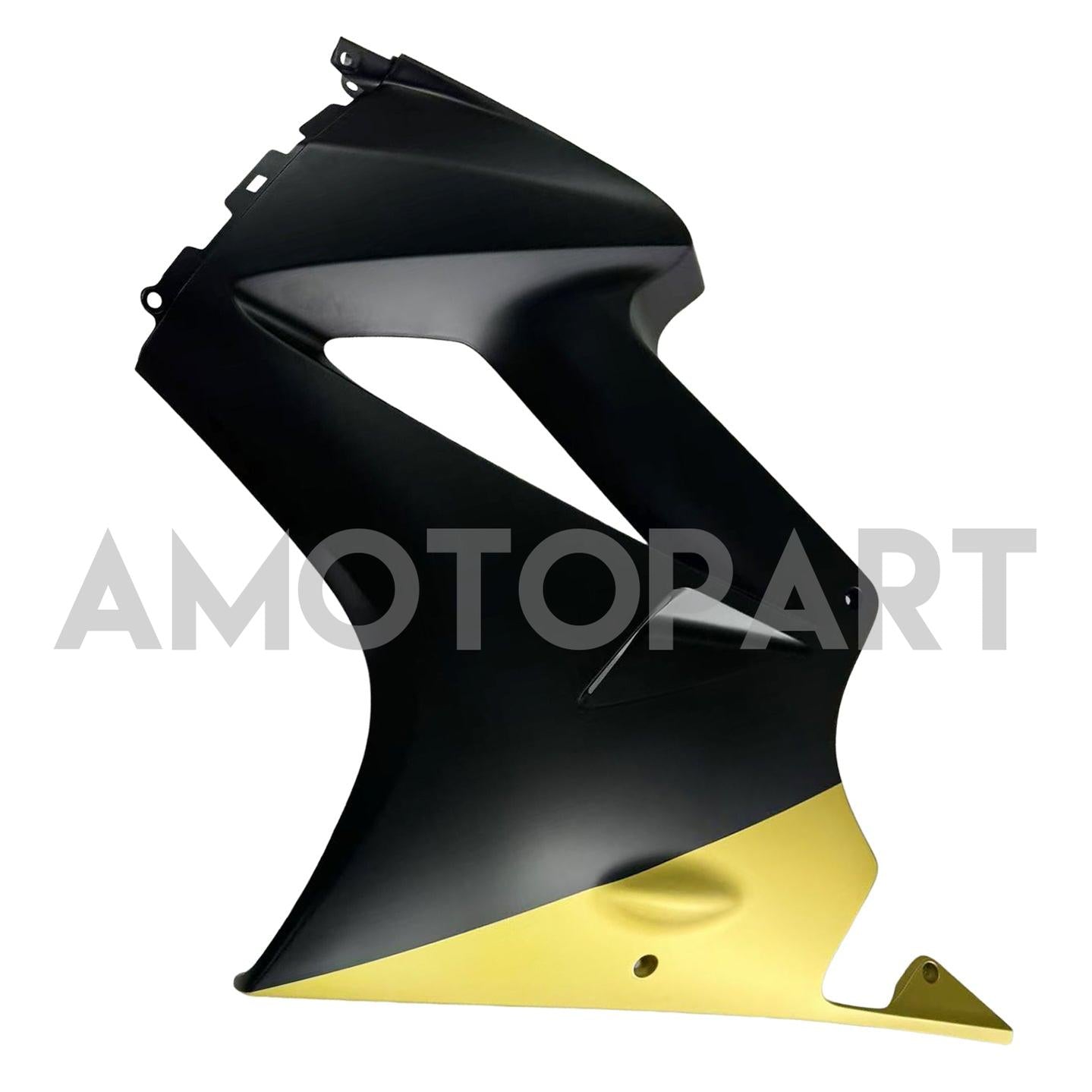 Amotopart 2002-2013 ホンダ VFR800 マットブラック&ゴールド フェアリングキット