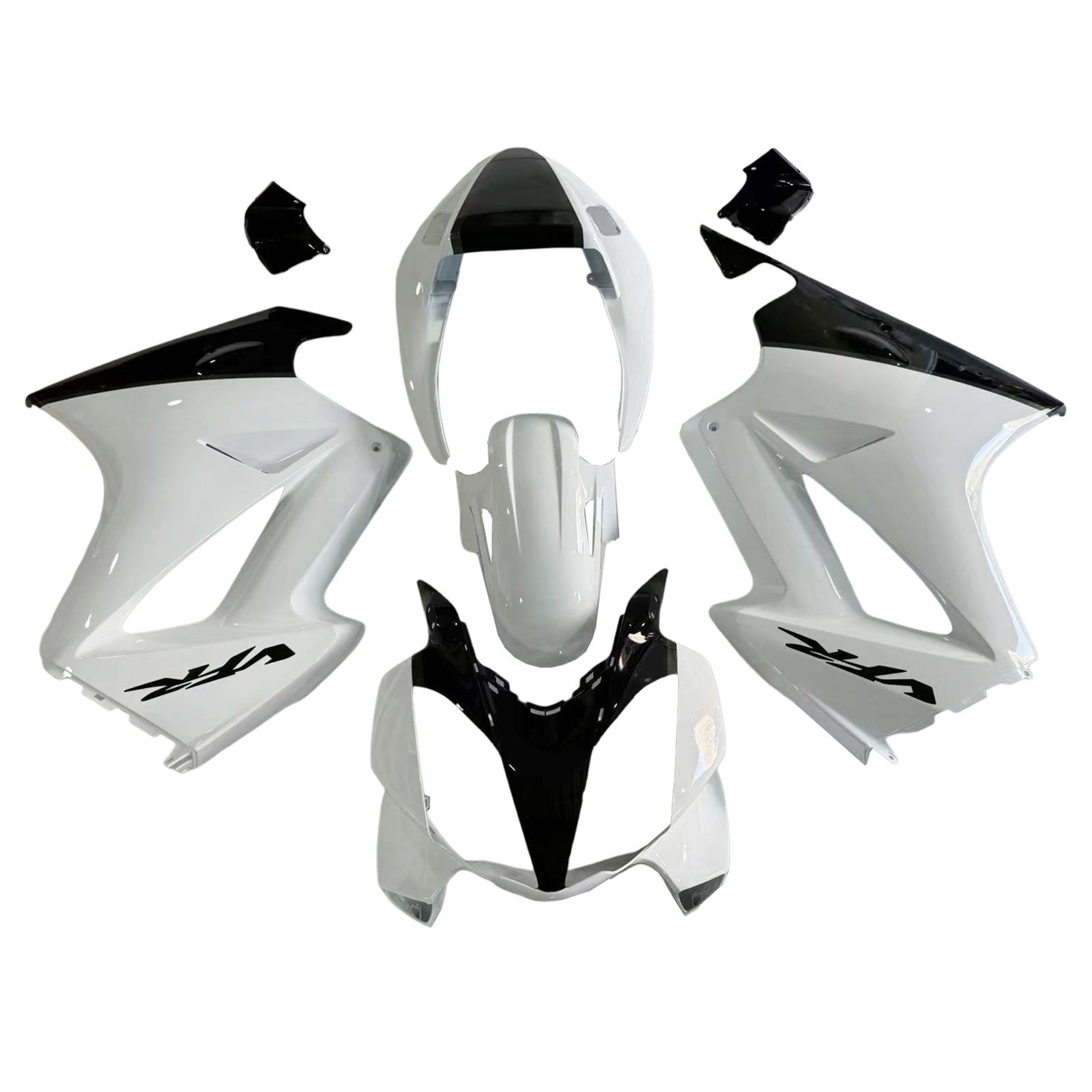 Amotopart 2002-2012 Honda VFR800 Weiß&BLack Verkleidungssatz