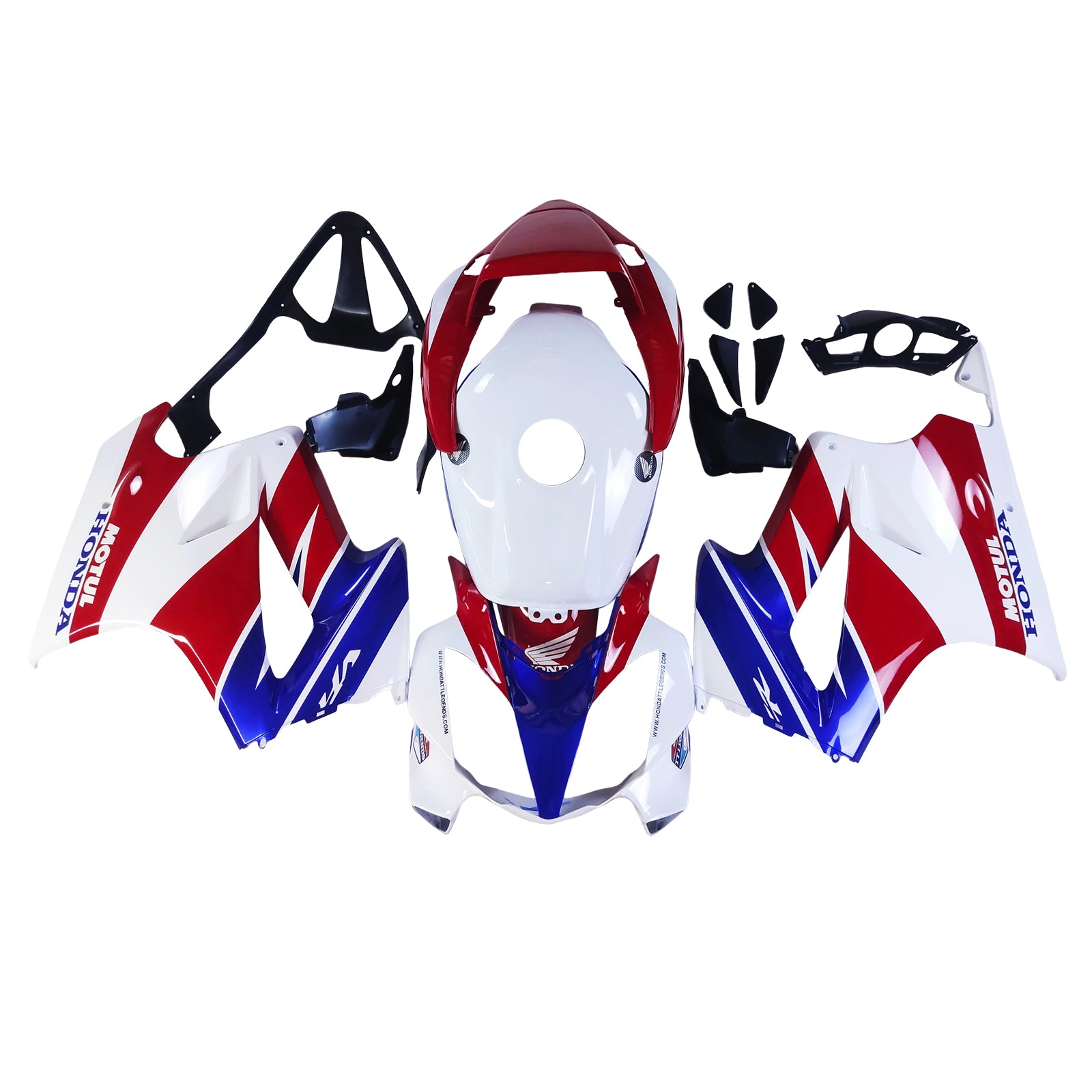 Amotopart 2002-2013 Honda VFR800Kit de carenado blanco rojo negro azul