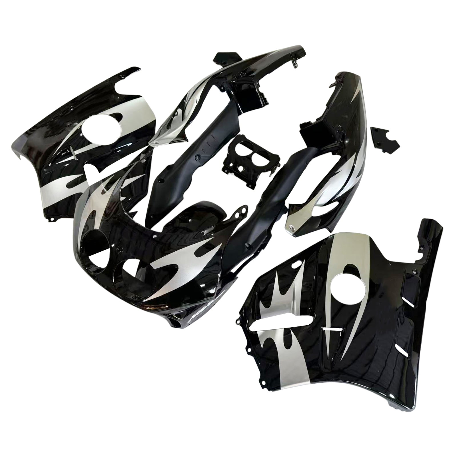 Amotopart 1990-1998 CBR250RR MC22 Honda Matte Black&Grey Fairing Kit