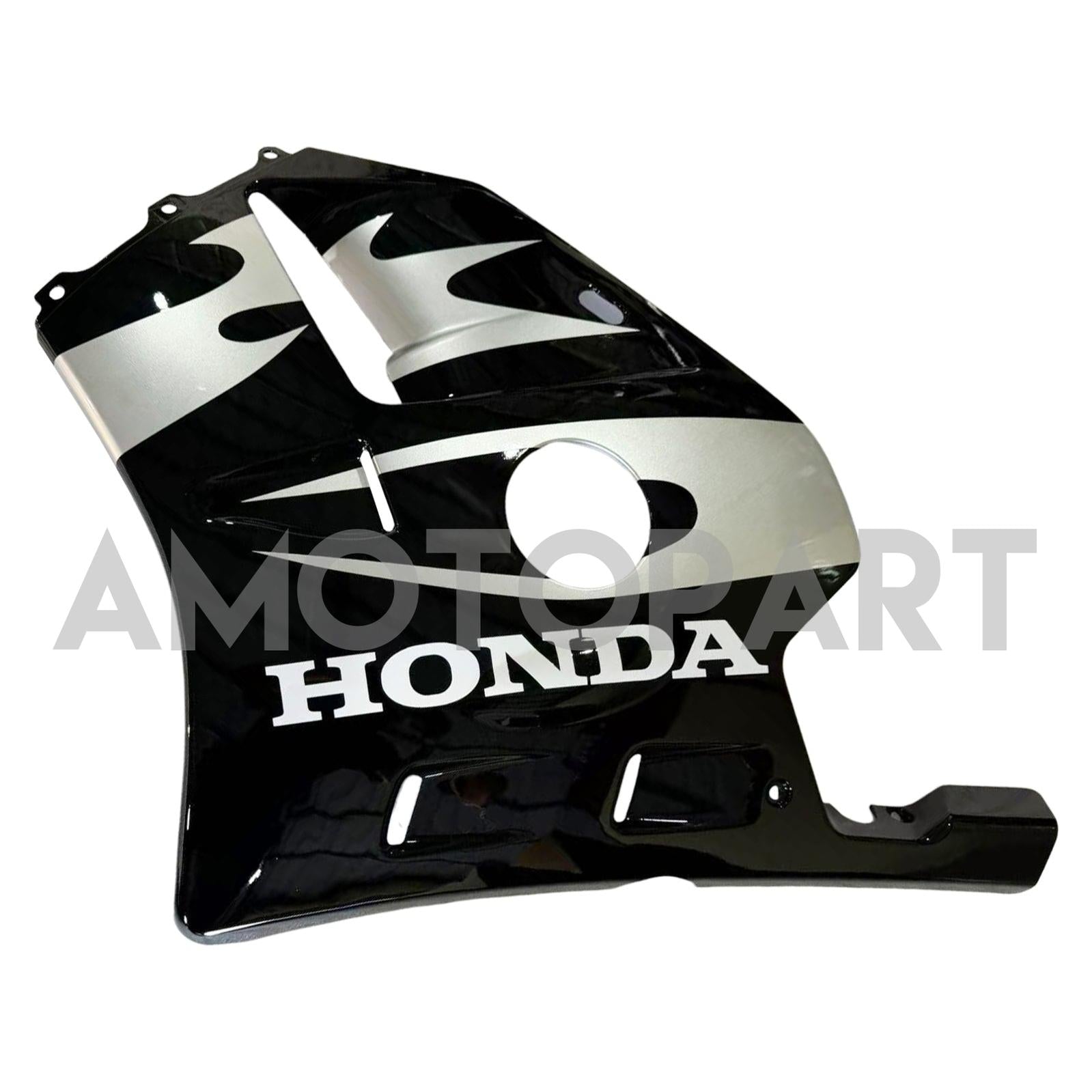 Amotopart 1990-1998 CBR250RR MC22 ホンダ マットブラック&グレー フェアリングキット