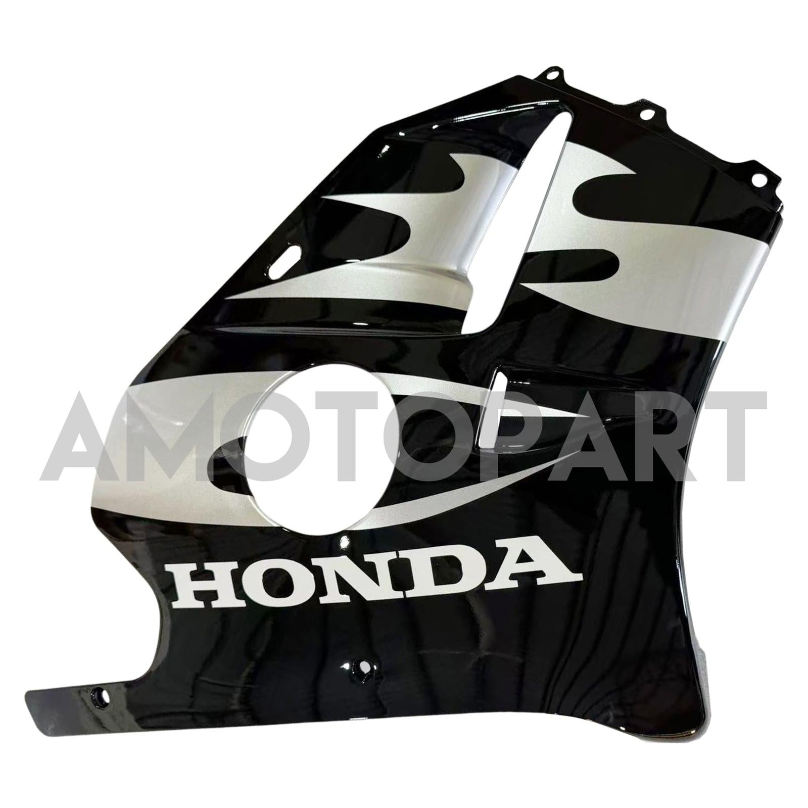 Amotopart 1990-1998 CBR250RR MC22 ホンダ マットブラック&グレー フェアリングキット