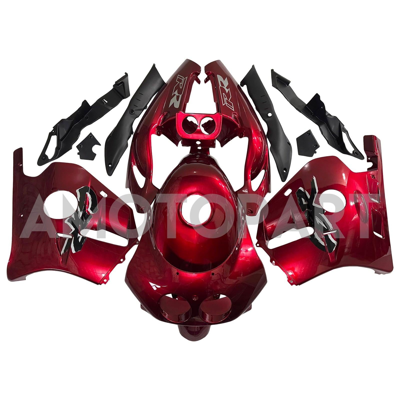 Amotopart 1990–1998 Honda CBR250RR MC22 rotes Verkleidungsset