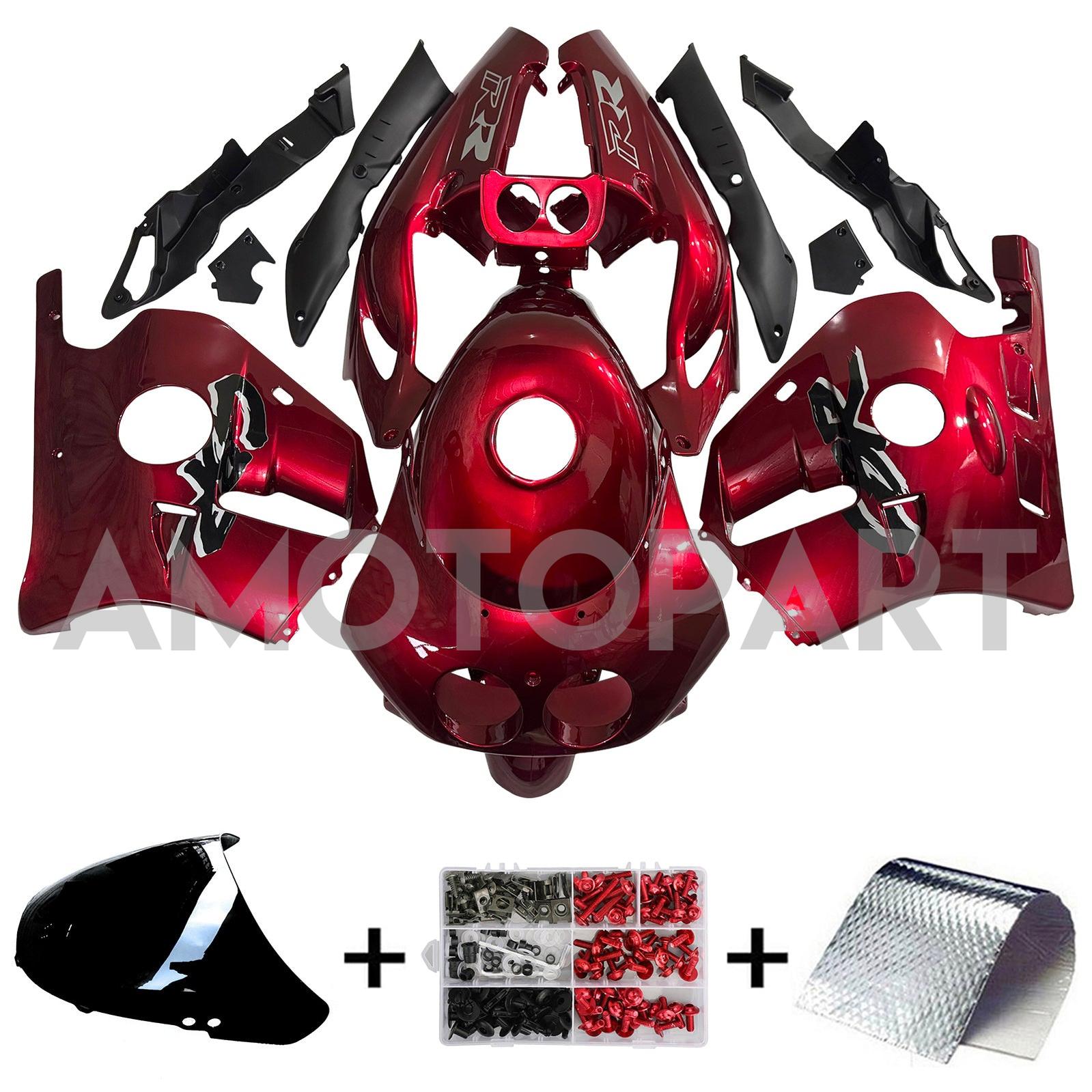 Amotopart 1990–1998 Honda CBR250RR MC22 rotes Verkleidungsset