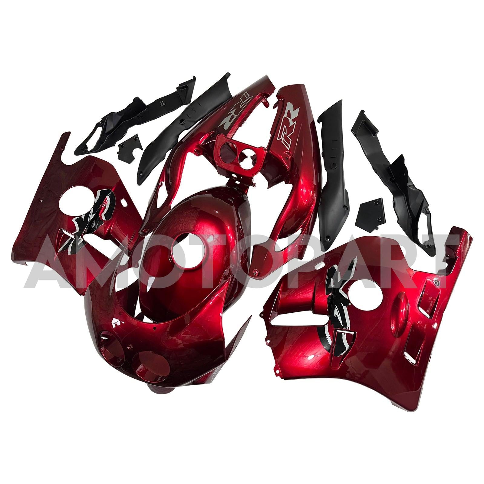 Amotopart 1990–1998 Honda CBR250RR MC22 rotes Verkleidungsset