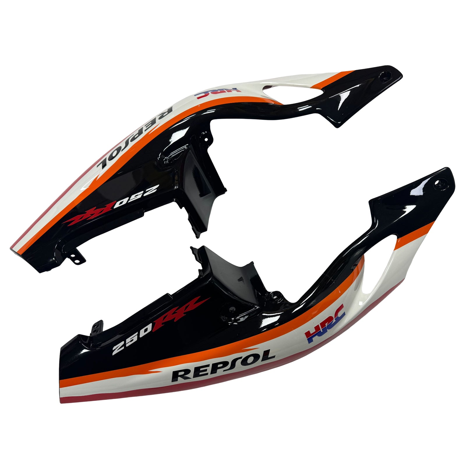 Amotopart 1990-1998 Honda CBR250RR MC22 Black Orange Red Fairing Kit