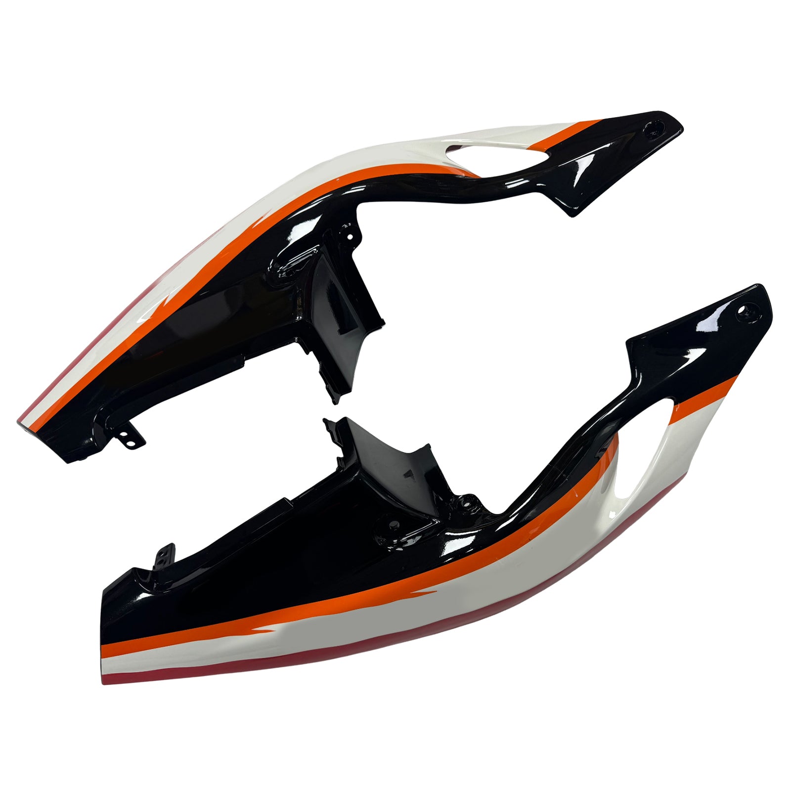 Amotopart 1990-1998 Honda CBR250RR MC22 Black Orange Red Fairing Kit