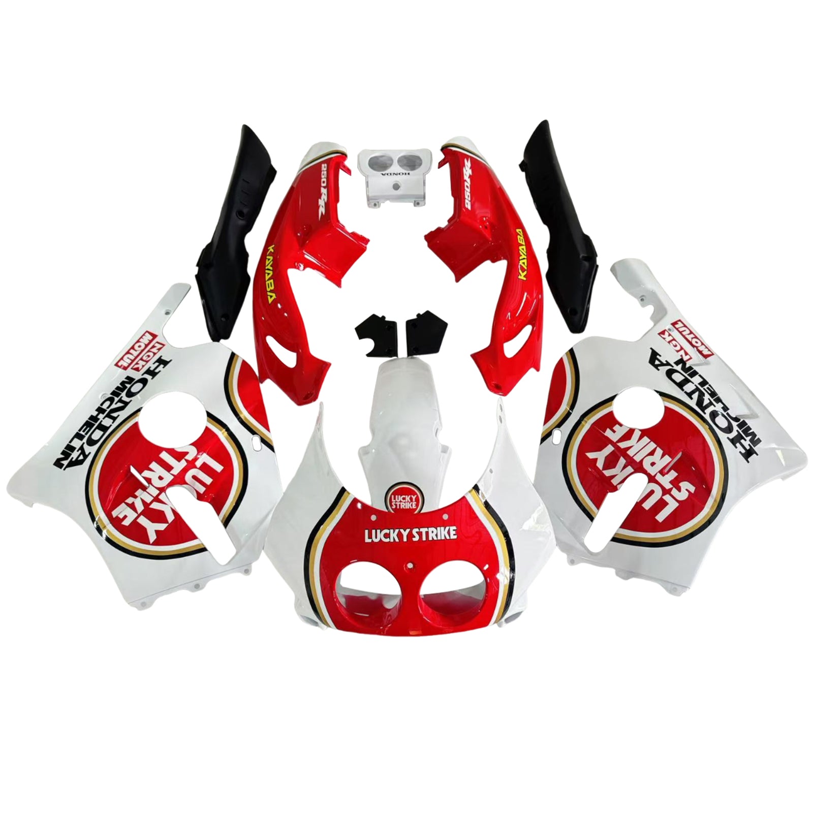 Amotopart 1990-1998 Honda CBR250RR MC22 White Red Fairing Kit