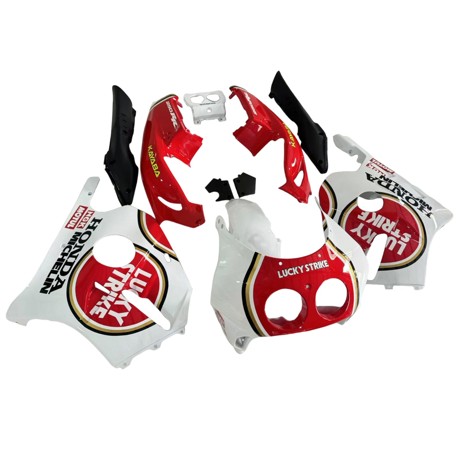 Amotopart 1990-1998 Honda CBR250RR MC22 White Red Fairing Kit