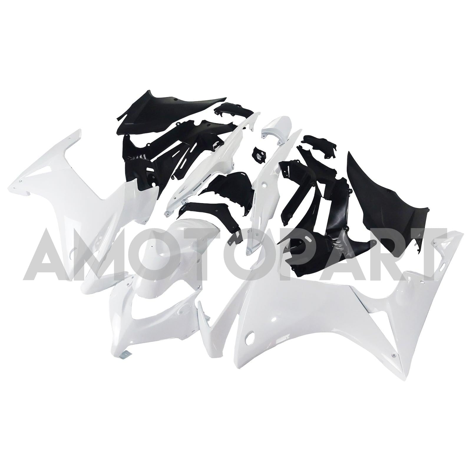 Amotopart 2013-2015 Honda CBR500R Fairing White Kit