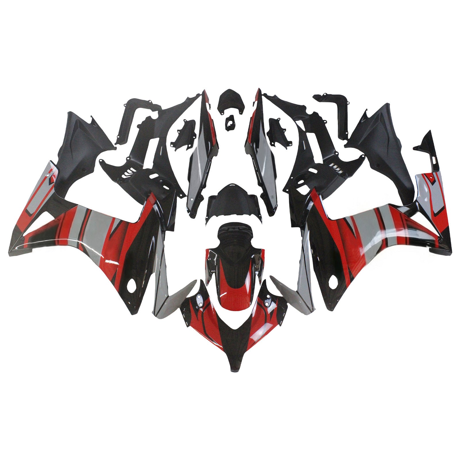Amotopart 2013-2015 CBR500R Honda Red & Gray Style1 Fairing Kit
