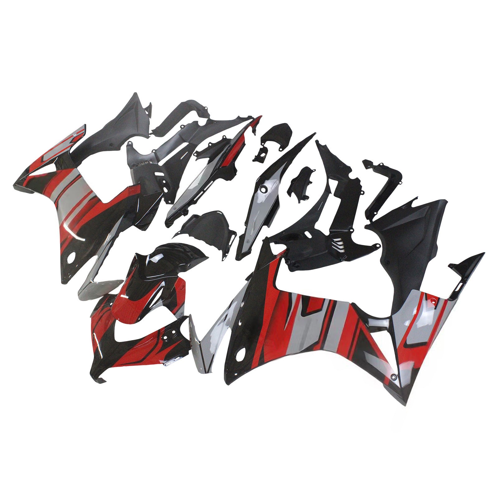 Amotopart 2013-2015 CBR500R Honda Red & Gray Style1 Fairing Kit
