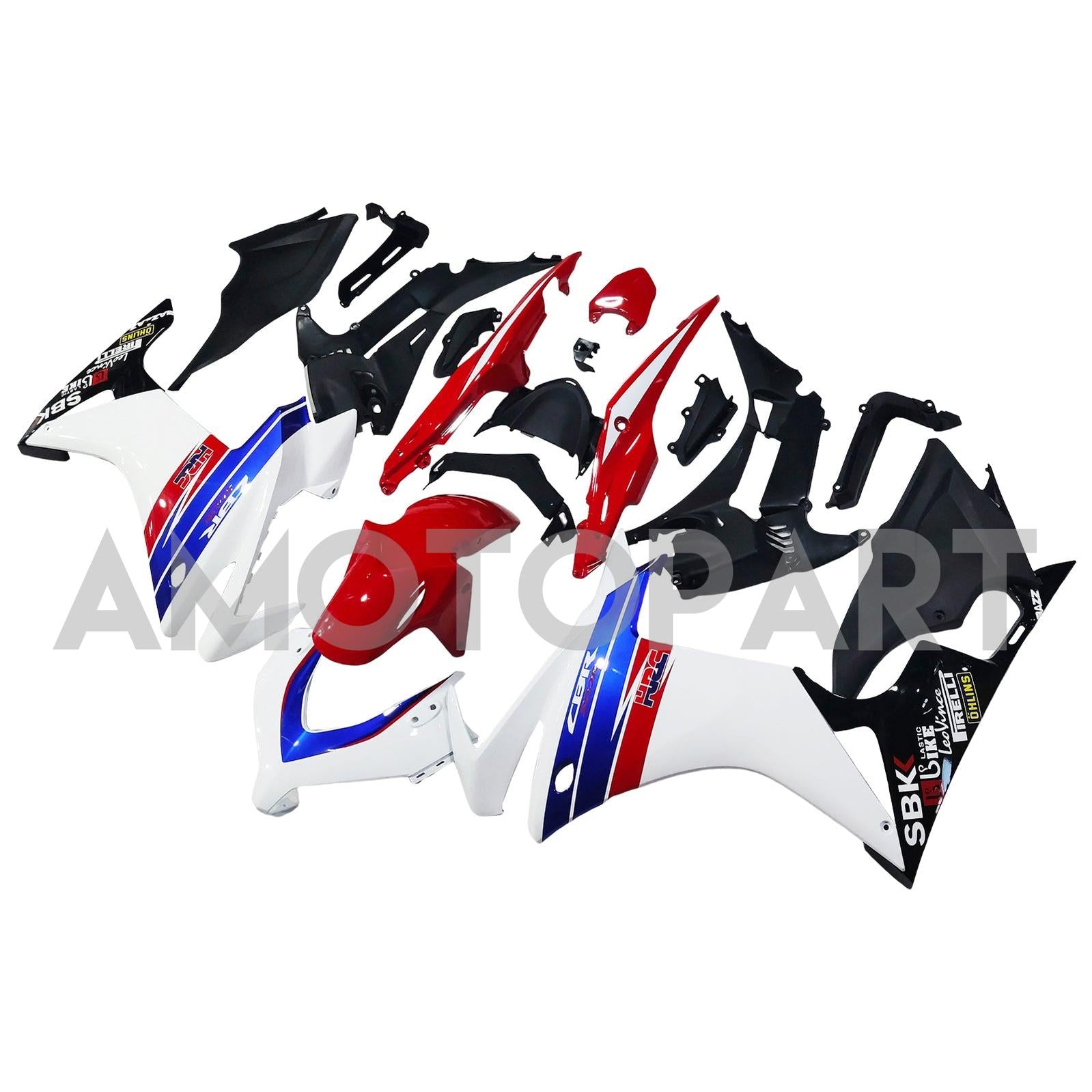 Amotopart 2013-2015 CBR500R Honda Red&Blue Style1 Fairing Kit