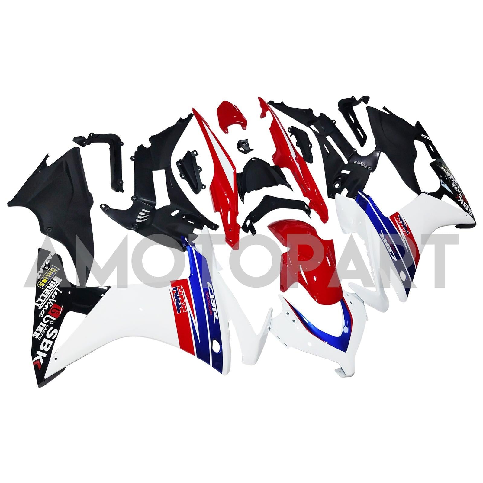 Amotopart 2013-2015 CBR500R Honda Red&Blue Style1 Fairing Kit