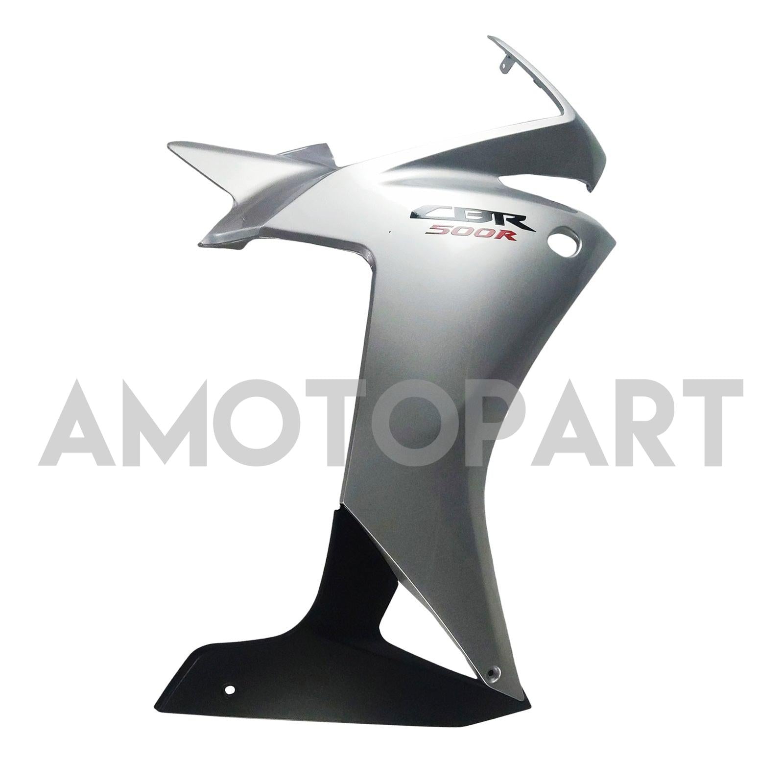 Amotopart 2013-2015 CBR500R Honda Gloss Silver&Black Fairing Kit