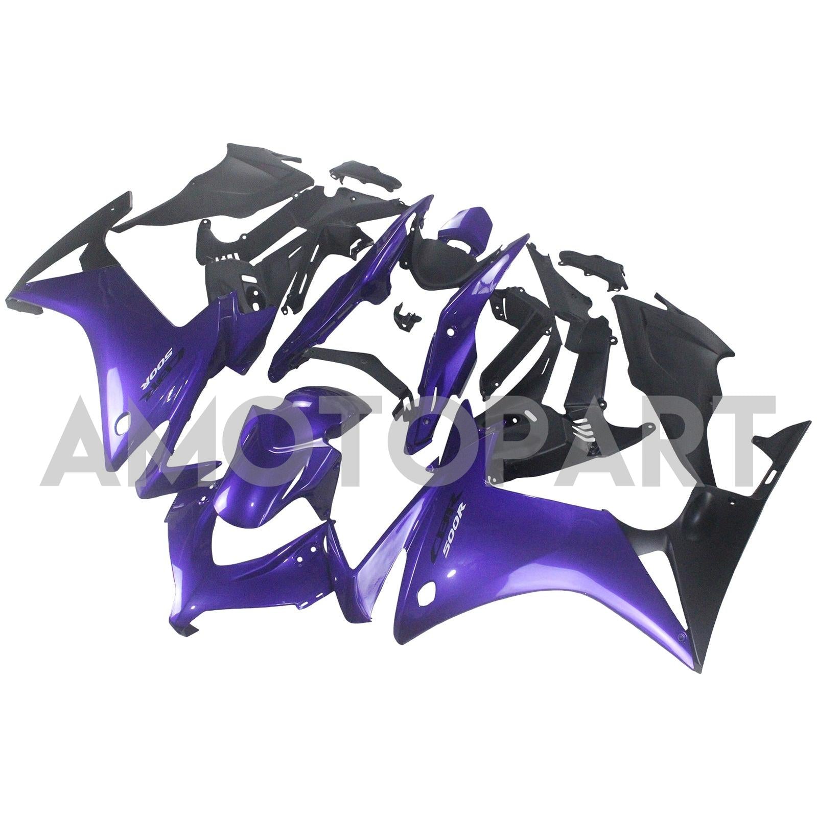 Amotopart 2013-2015 CBR500R Honda Gloss Blue Fairing Kit