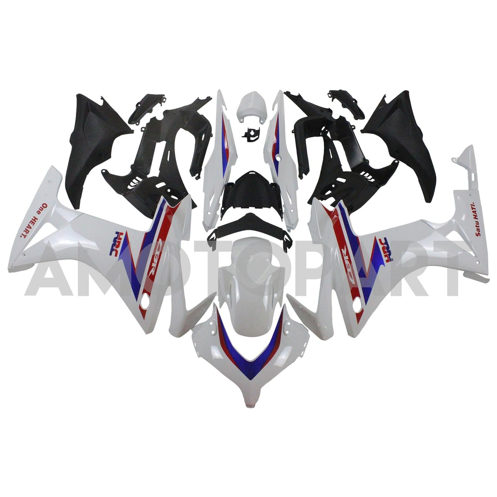 Amotopart 2013-2015 CBR500R Honda Red&Blue Style2 Fairing Kit