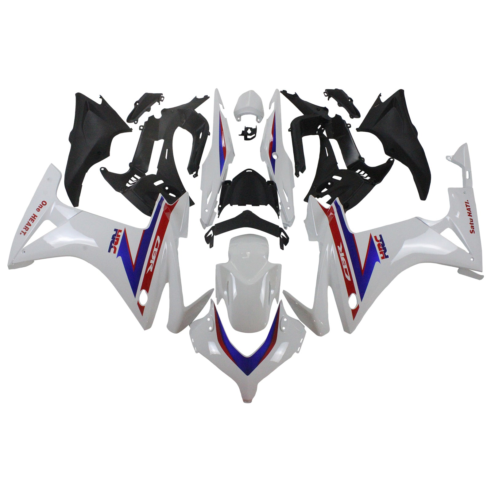 Amotopart 2013-2015 CBR500R Honda Rot&Blue Style2 Verkleidungssatz