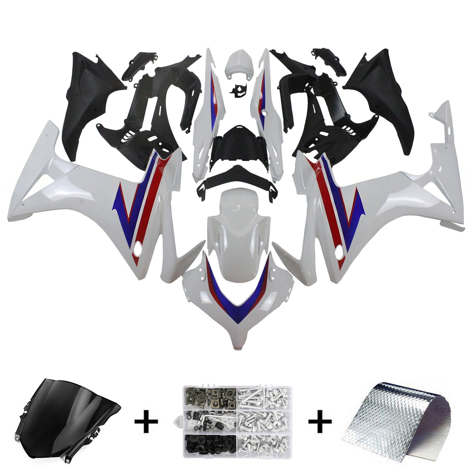 Amotopart 2013-2015 CBR500R Honda Red&Blue Style2 Fairing Kit