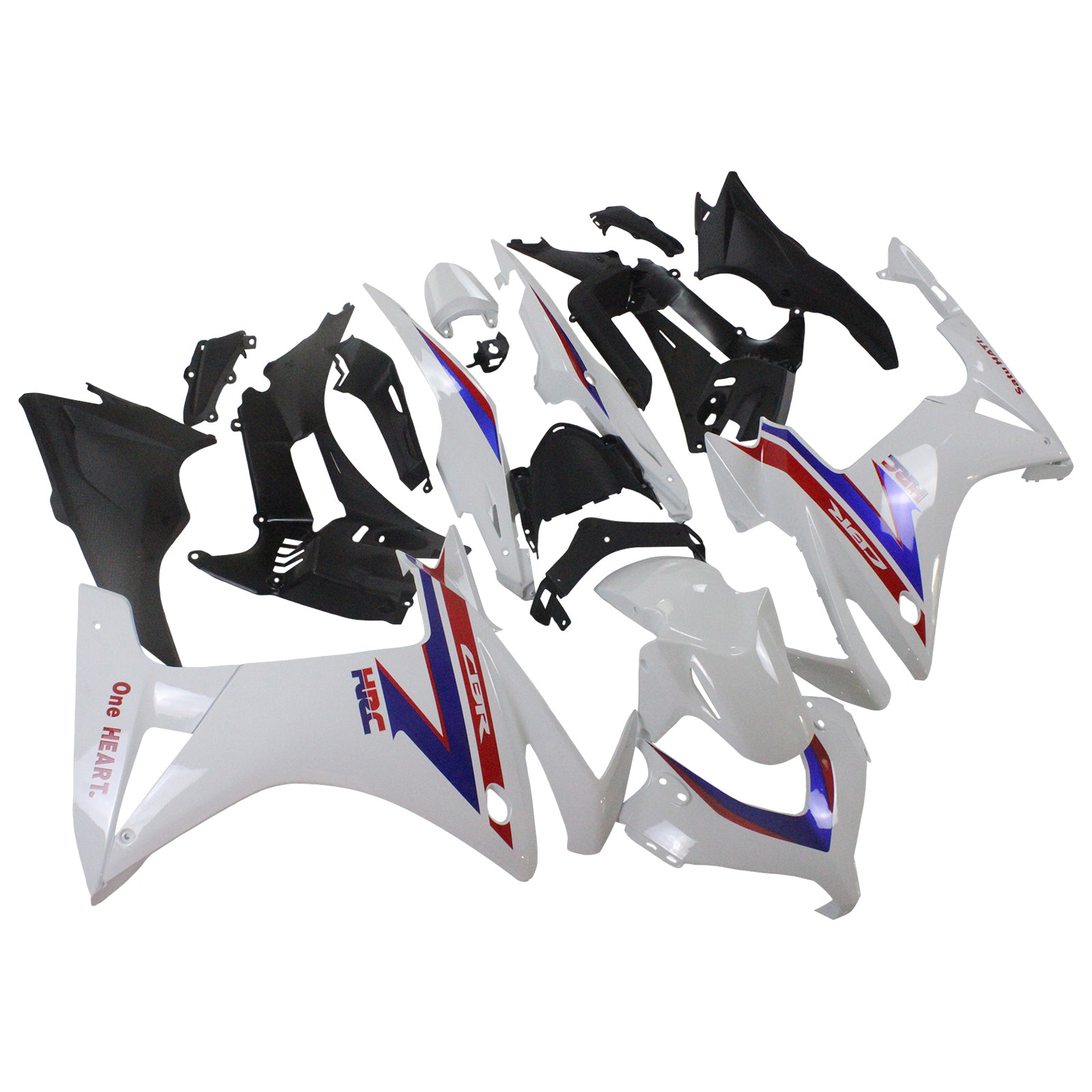Amotopart 2013-2015 CBR500R Honda Rot&Blue Style2 Verkleidungssatz