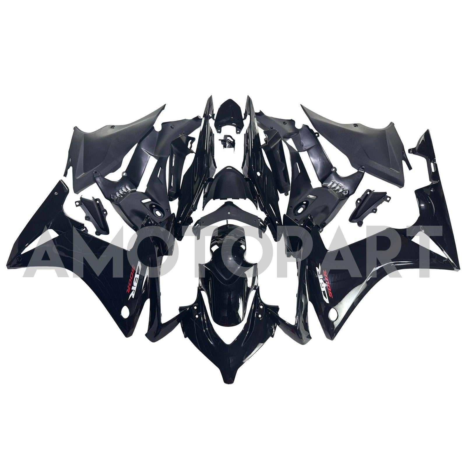 Amotopart 2013-2015 CBR500R ホンダ グロスブラック フェアリングキット