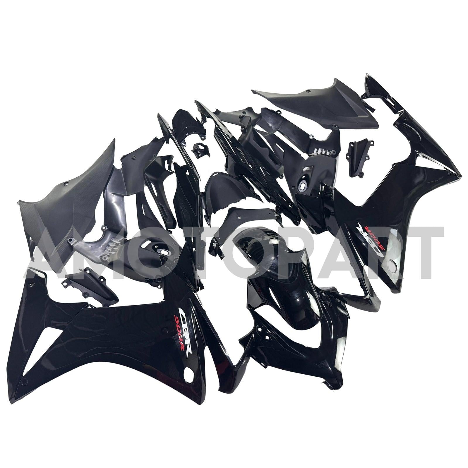 Amotopart 2013-2015 CBR500R Honda Gloss Black Fairing Kit