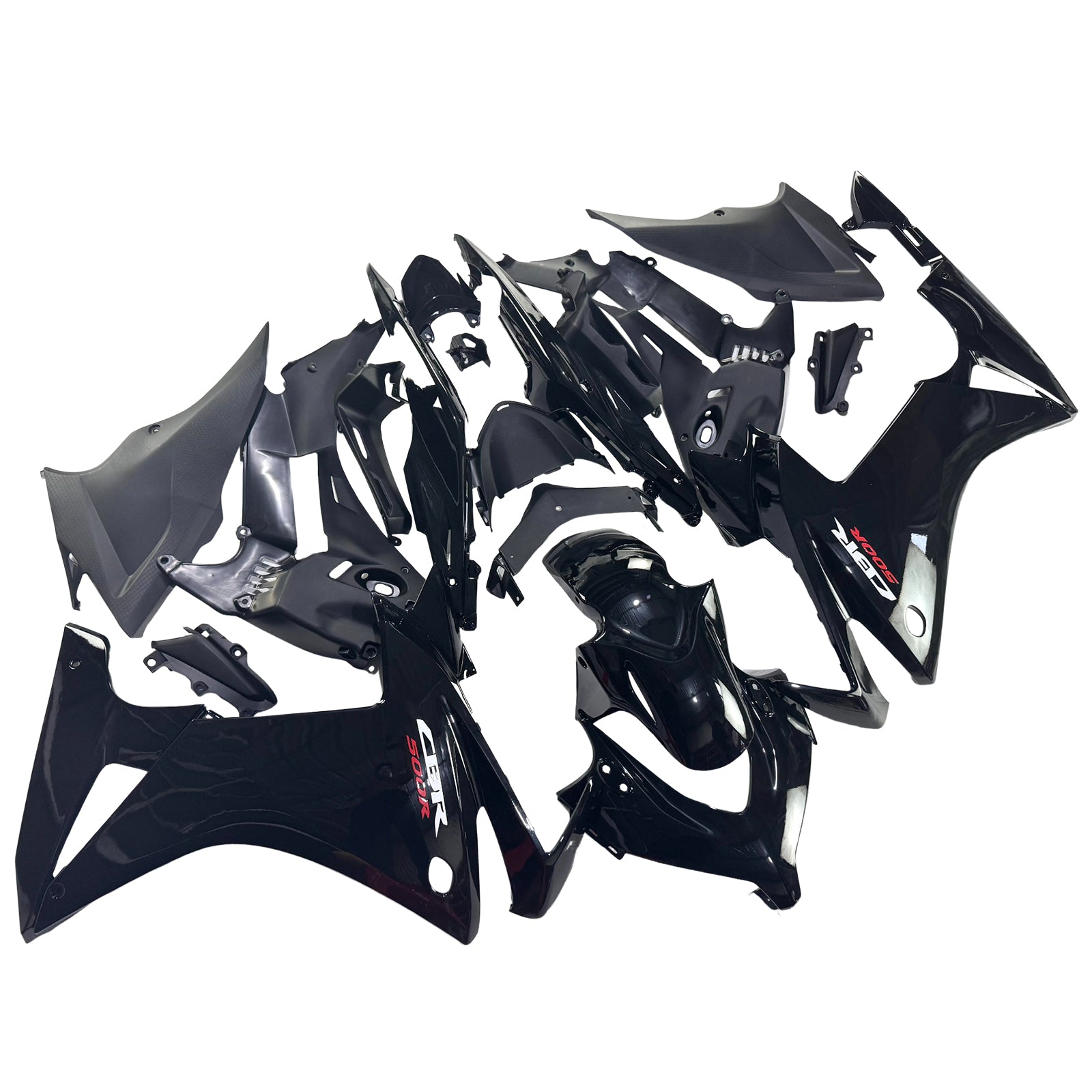 Amotopart 2013-2015 CBR500R Honda Gloss Black Fairing Kit