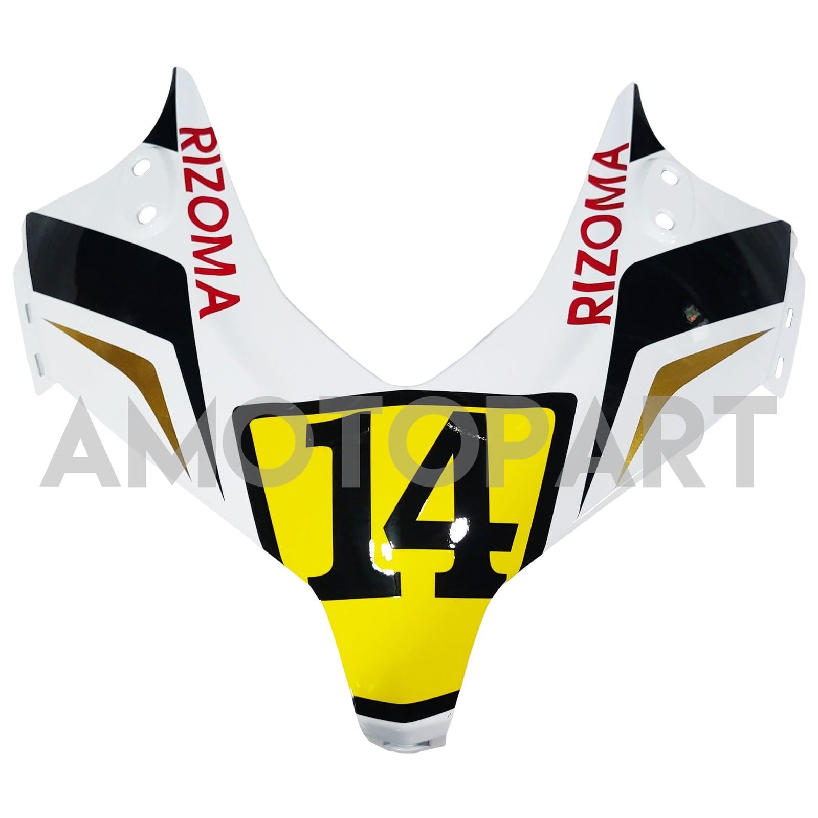 Amotopart 2013-2015 Honda CBR500R White Black Fairing Kit