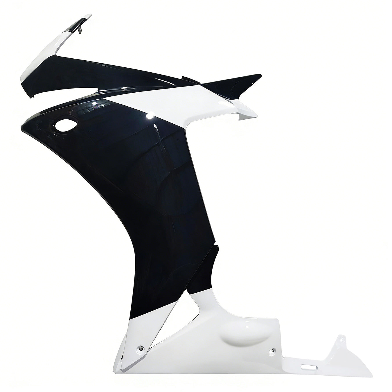 Amotopart 2013-2015 Honda CBR500R Kit de carenado blanco negro