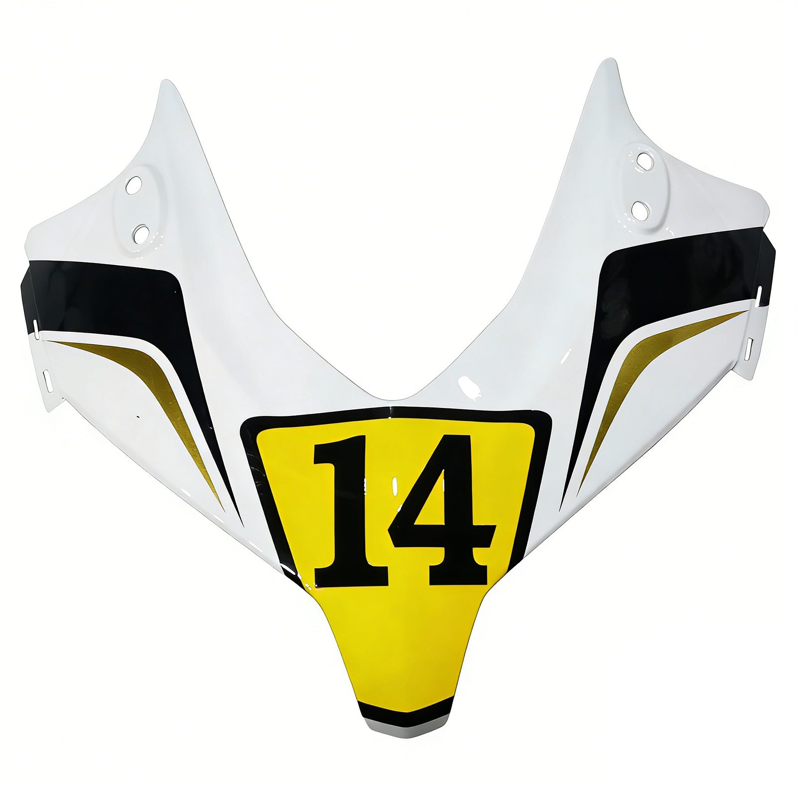 Amotopart 2013-2015 Honda CBR500R Kit de carenado blanco negro