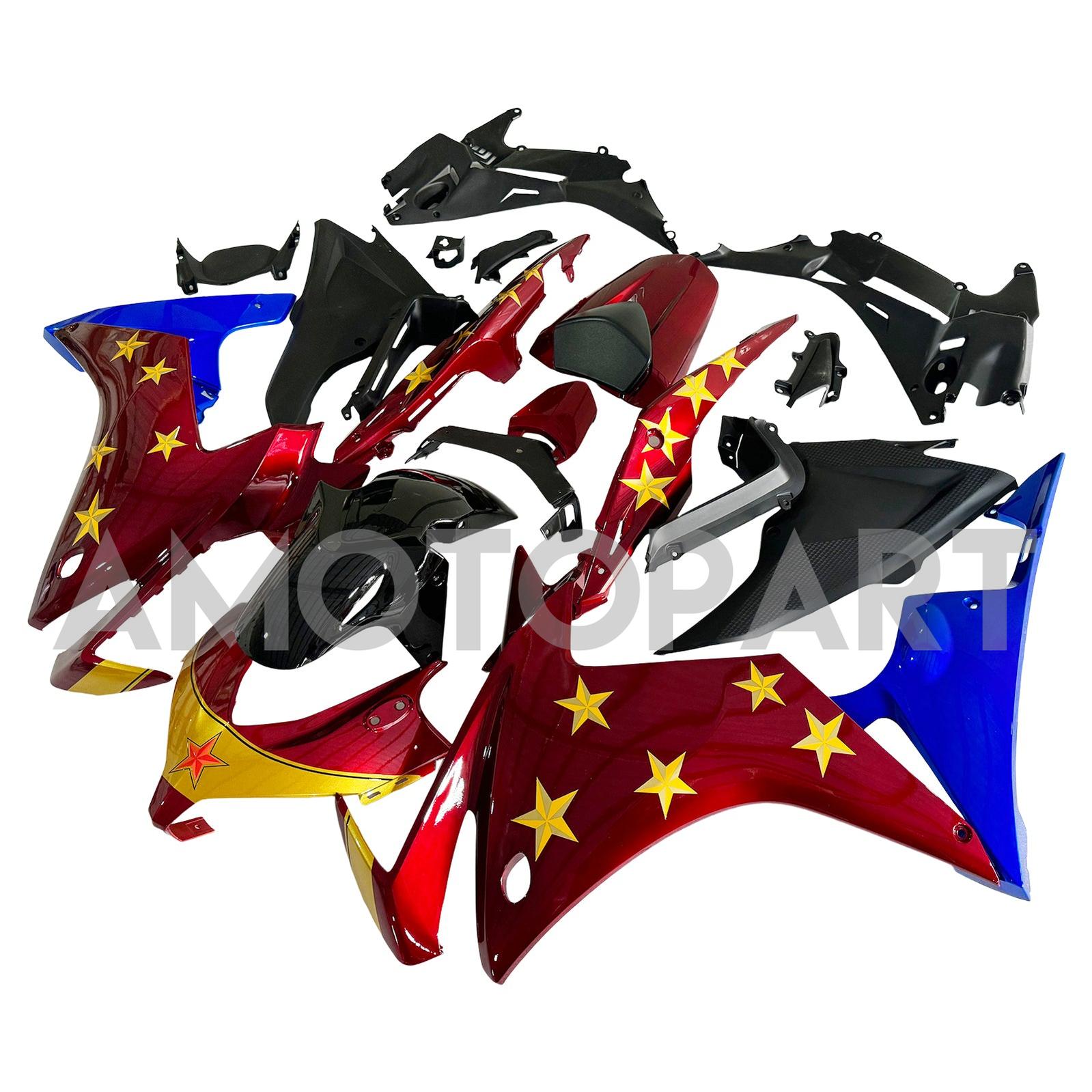 Amotopart 2013-2015 ホンダ CBR500R レッドブルー フェアリングキット