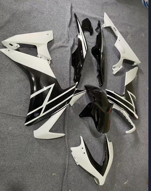 Amotopart 2013-2015 Honda CBR500R White Black Fairing Kit