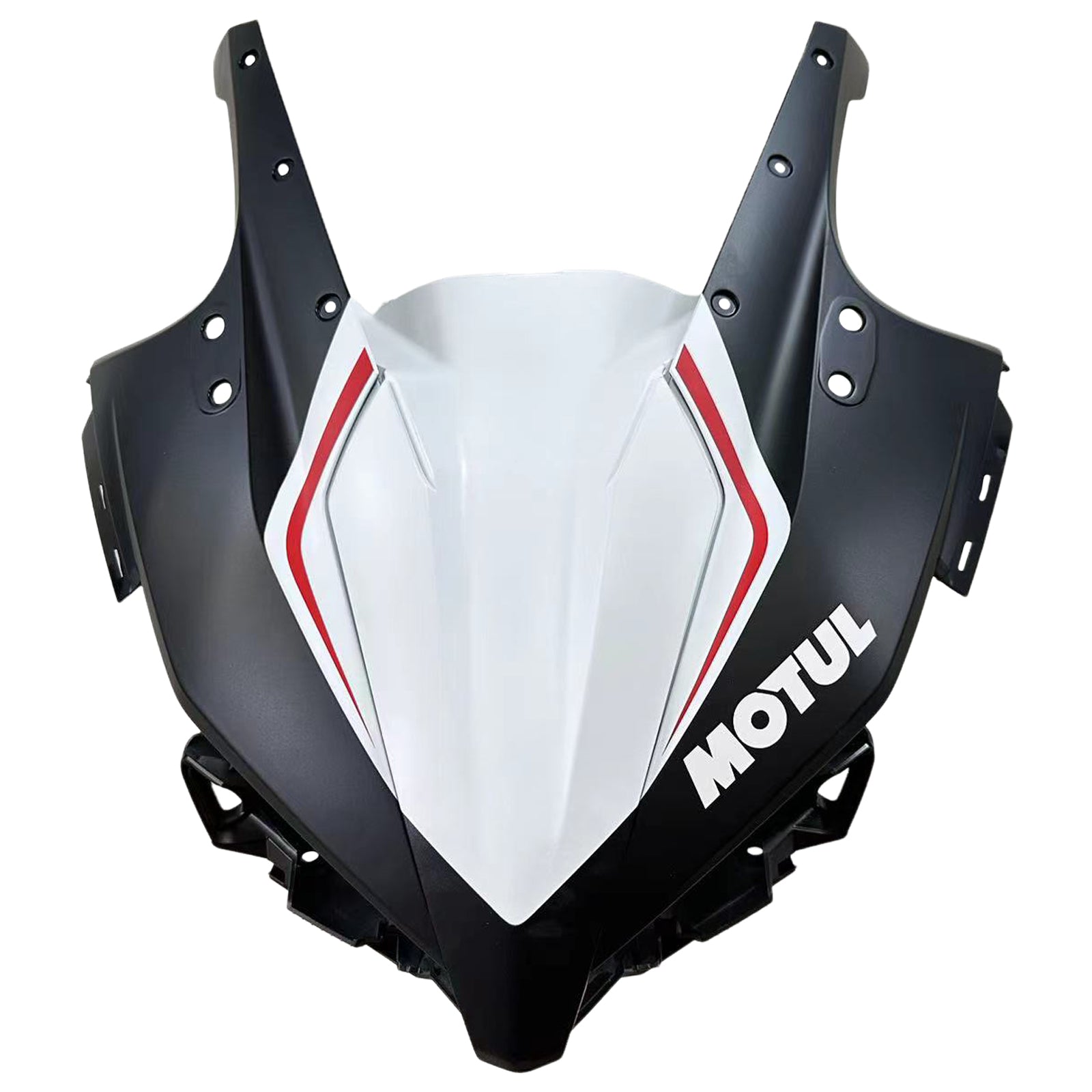 Amotopart 2016-2018 Honda CBR500R Fairing White & Red Stripe Kit