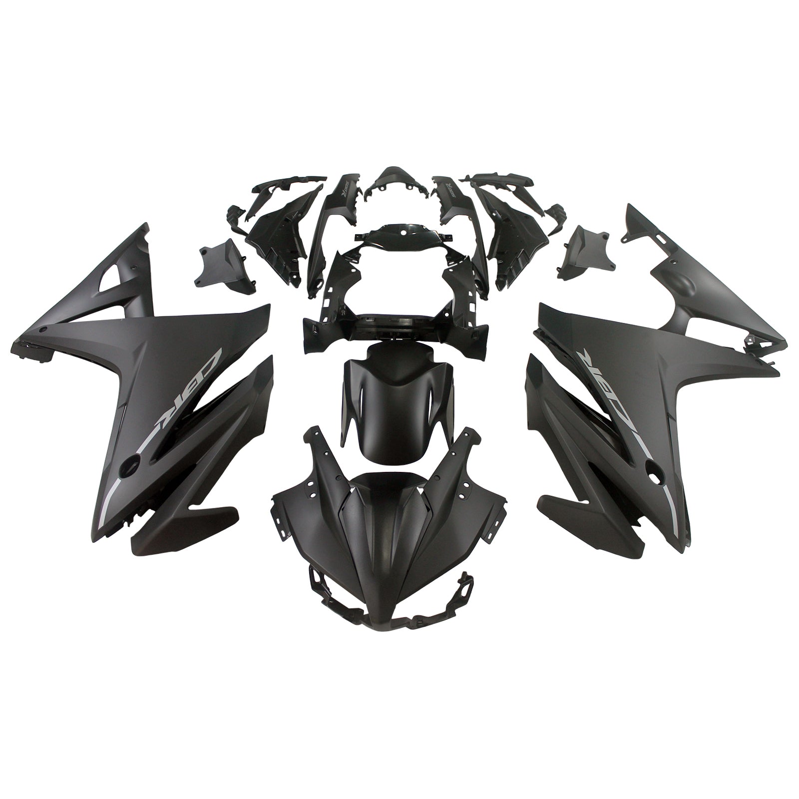 Amotopart 2016-2018 Honda CBR500R FaireUring Matte Black Kit