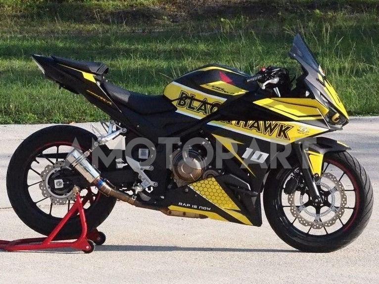 Amotopart 2016-2018 Honda CBR500R Fairing Yellow&Black Kit