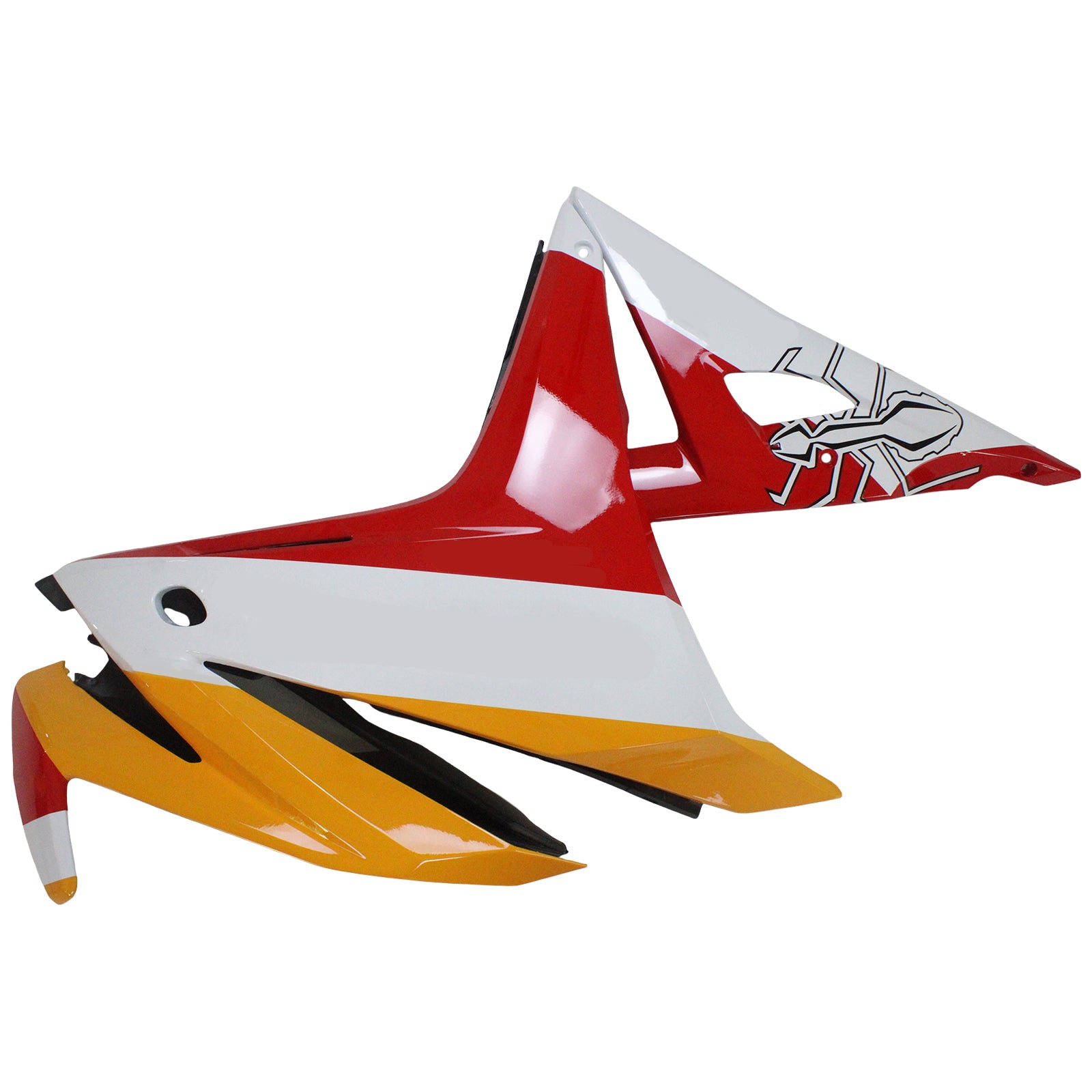 Amotopart 2016-2018 Honda CBR500R Fairing Red & Orange Repjol Zestaw