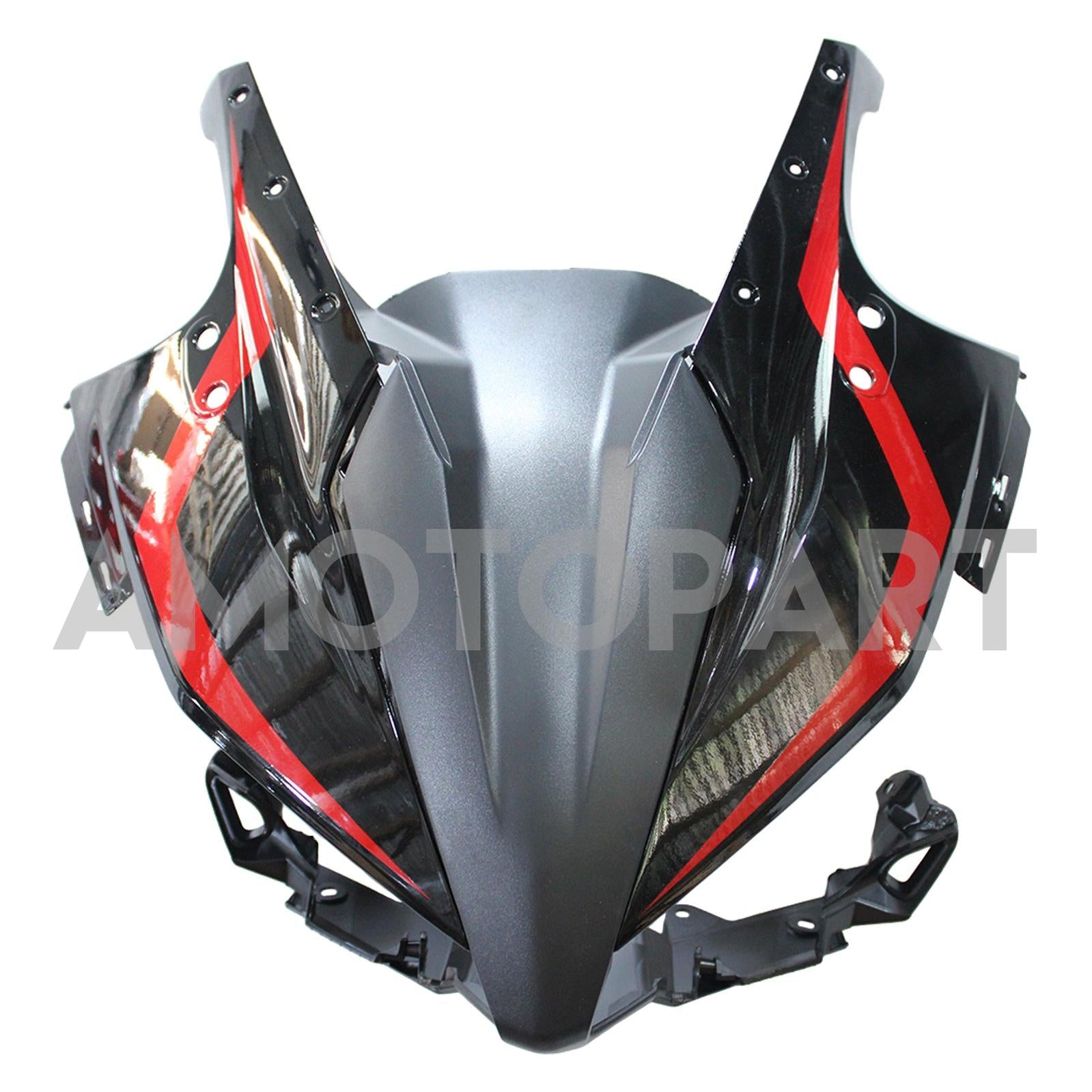 Amotopart 2016-2018 Honda CBR500R Schwarzes Rotverkleidungskit