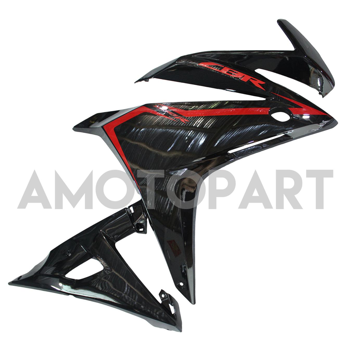 Amotopart 2016-2018 Honda CBR500R Schwarzes Rotverkleidungskit