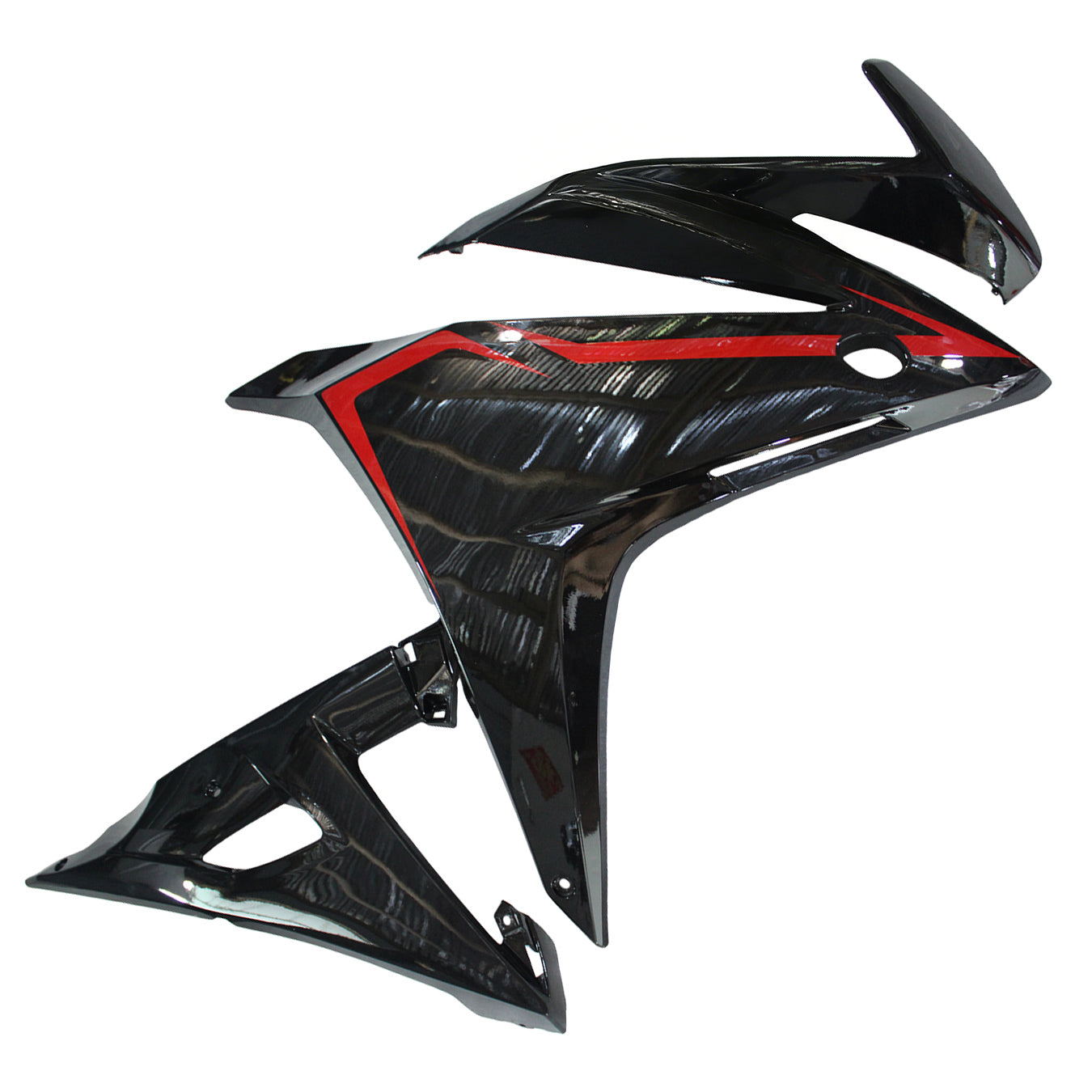 Amotopart 2016-2018 Honda CBR500R Black Red Fairing Kit