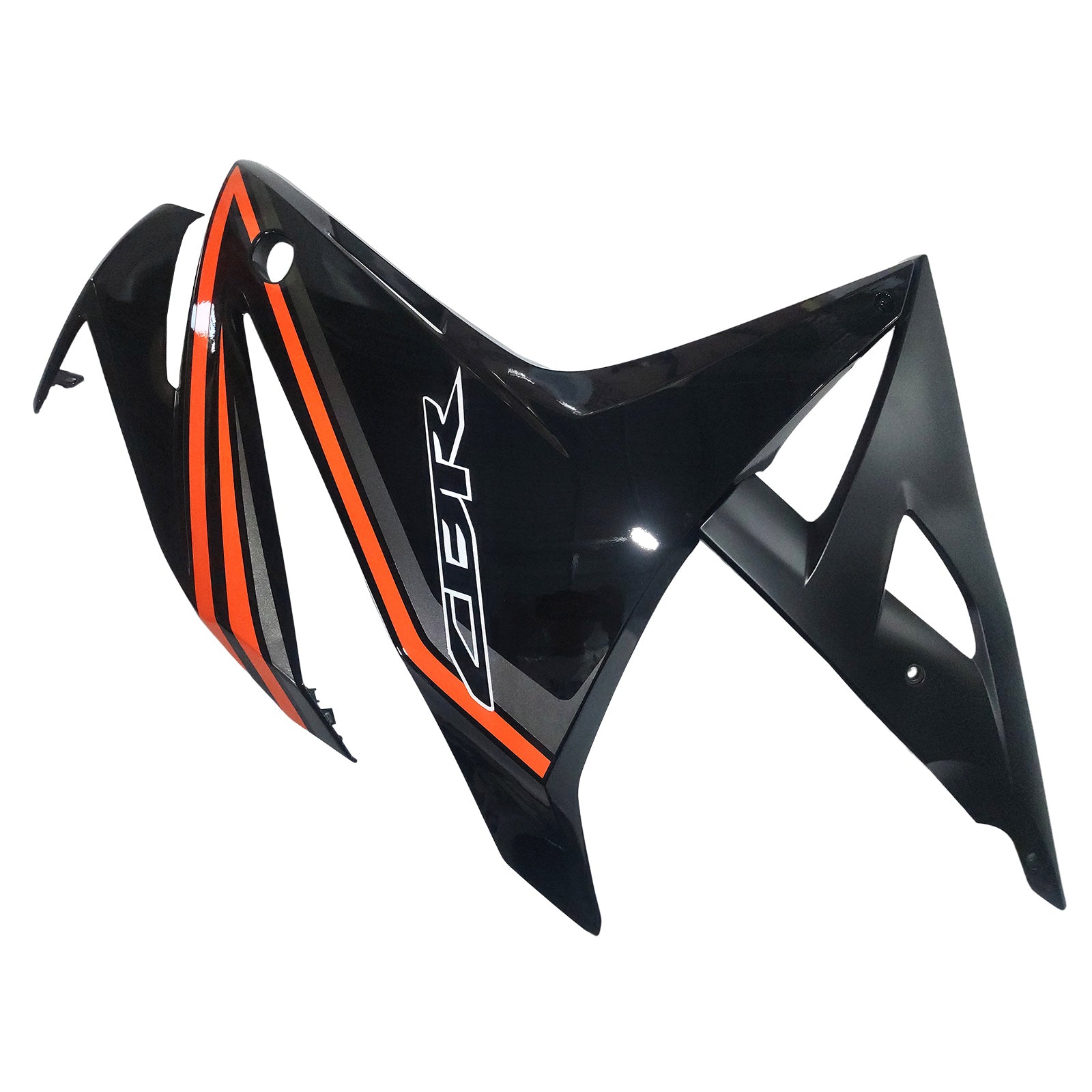 Amotopart 2016-2018 Honda CBR500R Kit de carenado negro naranja