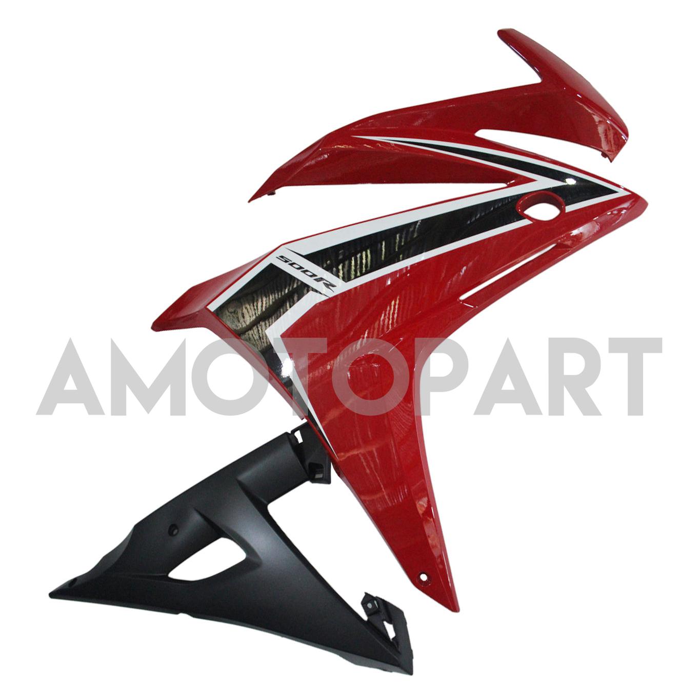 Amotopart 2016-2018 Honda CBR500R Red Black Abzugskit