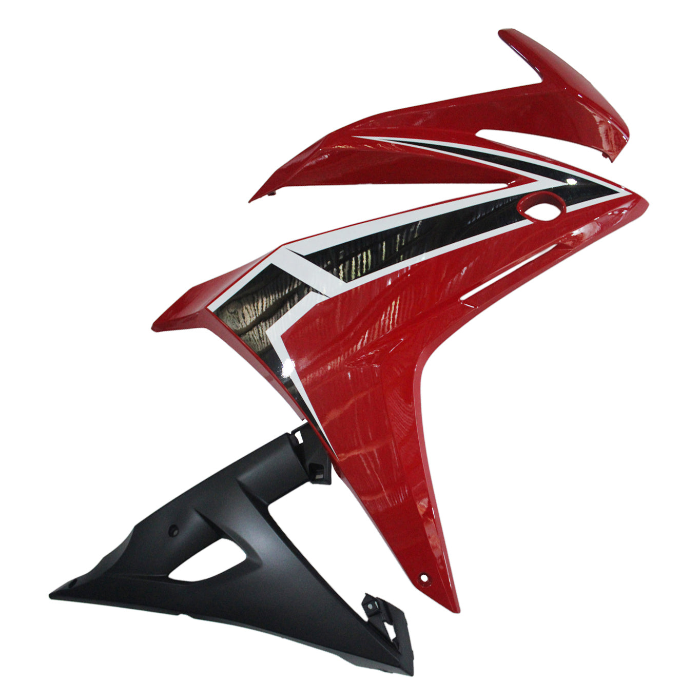 Amotopart 2016-2018 Honda CBR500R Red Black Fairing Kit